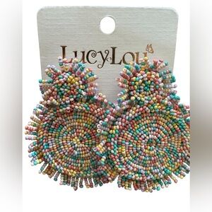 Lucy Lou Multicolor Beaded Earrings boho